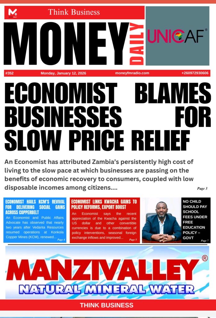 ECONOMIST ATTRIBUTES HIGH COST OF LIVING TO LOW DISPOSABLE INCOMES, SLOW PRICE ADJUSTMENTS