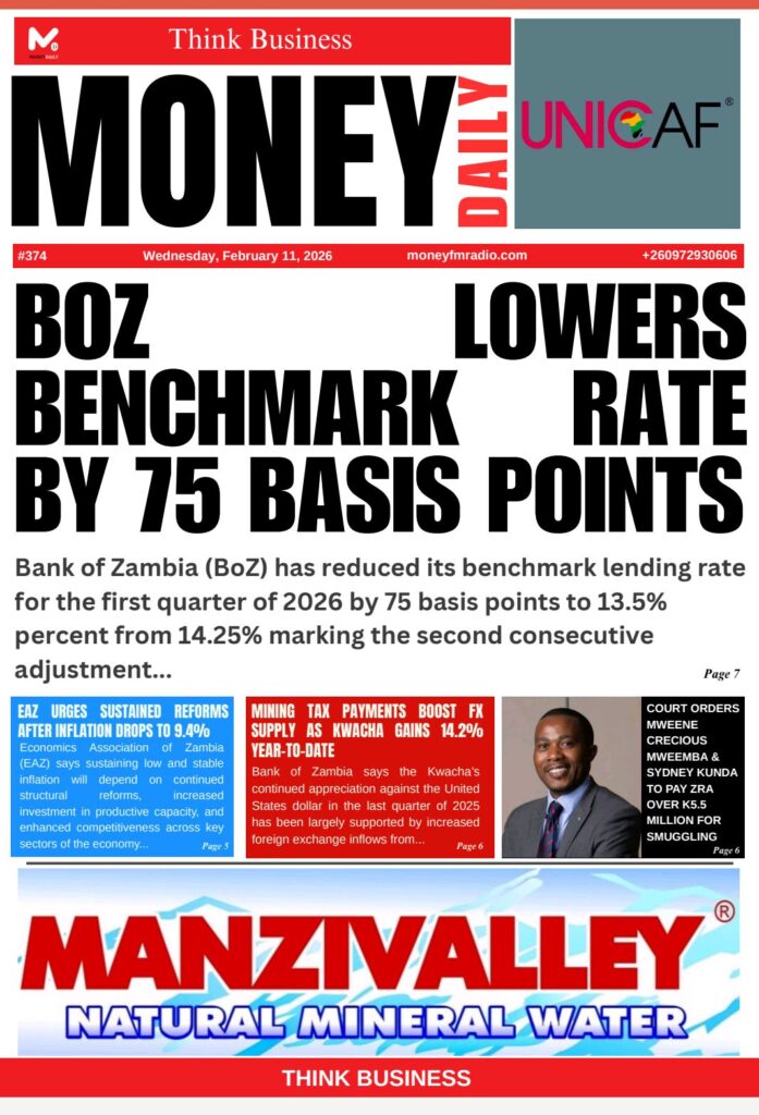 BoZ Cuts Policy Rate to 13.5% on back of Inflation decline