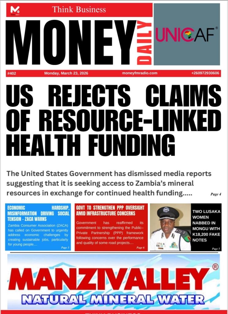 US DISMISSES CLAIMS OF MINERALS-FOR-HEALTH AID DEAL WITH ZAMBIA